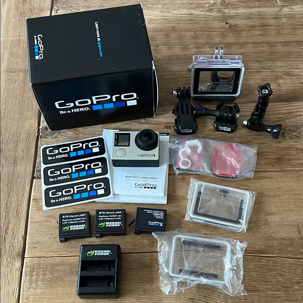 GoPro HERO 4 Silver Camera with Accessories